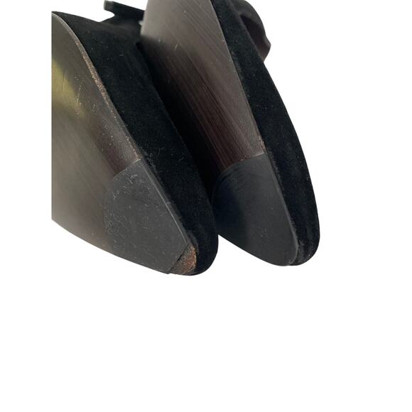 Stuart Weitzman Black Leather Heist Pointed Toe 100 Pump Slim 4" Heel Size 10 - Picture 11 of 11